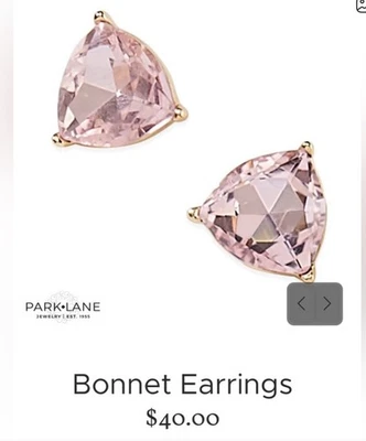 Park Lane КАПОТ - розовый кристалл ленты post серьги молочной железы осведомленности - Изображение 1 из 4