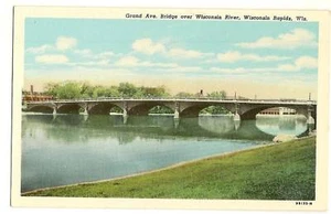 Grand Ave Bridge Wisconsin River Rapids WI Wisc - Bild 1 von 1