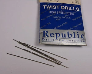 REPUBLIC Taper Length Drills #62 HSS (7 Pcs) - Picture 1 of 1