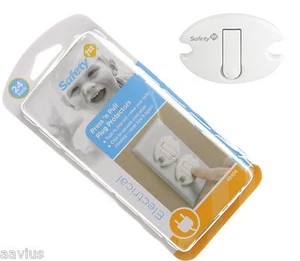 Cubierta protectora de enchufe de salida eléctrica Press 'n Pull a prueba de niños 24 piezas - Imagen 1 de 2
