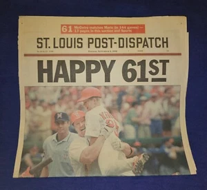 Despacho Post de St Louis 8 de septiembre de 1998; Happy 61st - ¡HALLAZGO RARO!¡! - Imagen 1 de 1