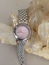 Ladies NOS Tilt Stainless Steel Band Watch With New Battery