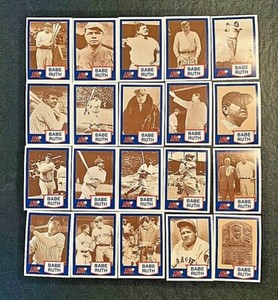 1991 Line Drive Babe Ruth Complete 20 Card Set Yankees