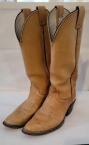 VTG Olathe Boot Cowboy Boots Men's Size 10A Made In USA Model 4056 15" Buckaroo?