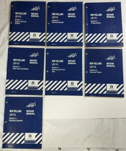 7 Books!! New Holland LB115 Repair Manual ORIGINAL OEM - Picture 1 of 7