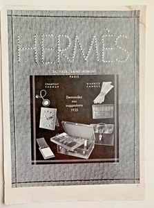 1935 Hermes Print Ad 14" x 10" Art Deco Style Gift Suggestions - Picture 1 of 2