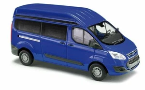 HO 1:87 Busch # 52501 - Ford Transit Bus/Van - Blue - Picture 1 of 1