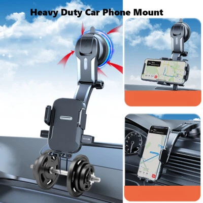 Universal Car Truck Mount Phone Holder Stand Dashboard/Windshield For Cell Phone - Image 1 of 4