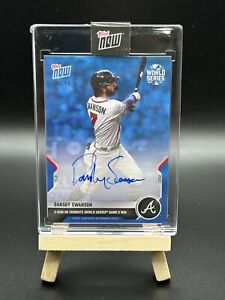 2021 Topps Now World Series Game 6 #1038B Dansby Swanson Braves Auto 9/49!!