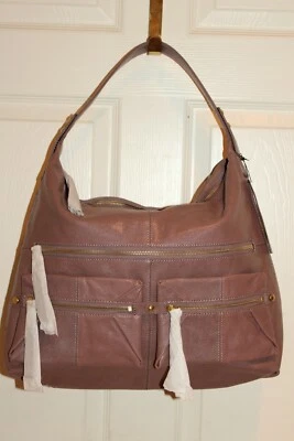 NEW! NWT! KOOBA Mulberry Glazed Leather ALEXANDER Hobo Shoulder Handbag $578 - Image 1 of 4