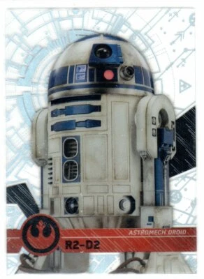 STAR WARS 2017 TOPPS HIGH TEK #25 R2-D2 FORM 1 PATTERN 3 SCHEMATIC - Image 1 of 2