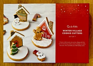 Winter Village COOKIE CUTTERS Sur La Table Set of 7 Shapes SNOWMAN TREE New NIB - Picture 1 of 10