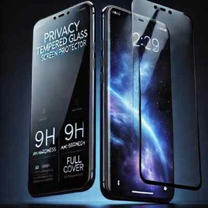 9D Privacy Screen Protector for iPhone 16 15 14 13 12 8 Full Cover Gorilla Glass - Picture 1 of 4