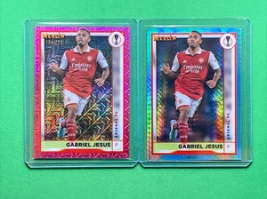 2023 Topps Merlin Chrome Pink Mojo #16 Gabriel Jesus /275 & Aqua Prism Refractor - Picture 1 of 6