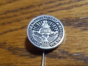 1981 RONALD REAGAN / GEORGE BUSH INAUGURATION STICK PIN - Picture 1 of 3
