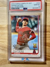 2019 Topps Complete Set Shohei Ohtani All-Star Game Rookie Cup Card #600 PSA 10