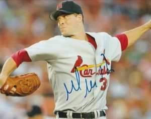 MARK MULDER SIGNED ST.LOUIS CARDINALS 8x10 PHOTO #3 Autograph PROOF - Foto 1 di 2