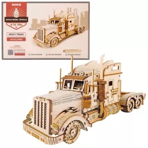 ROBOTIME ROKR Kit modello puzzle in legno camion pesante 1:40 MC502 - Foto 1 di 3