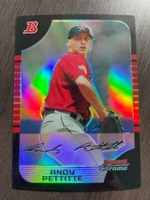 2005 Bowman Chrome Andy Pettitte Refractor #7 Houston Astros