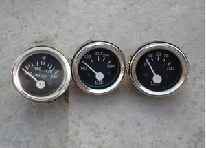 Elec Oil Pressure Water Temperature Oil Temp Gauge 2" / 52mm Electrical@vd - Picture 1 of 3
