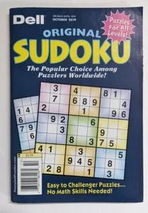 Dell Original Sudoku Puzzles, October 2019, New - Picture 1 of 3