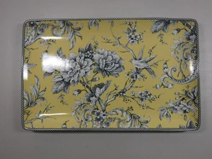 222 Quinto Adelaida Amarillo Fino China 15,25"" x 9,5"" Plato para servir NUEVO - Imagen 1 de 7
