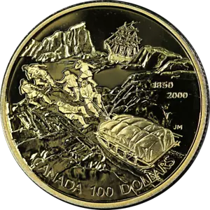 2000 Canada Gold $100 1/4 Ounce McClure's Search Franklin Expedition 14kt OGP - Picture 1 of 3