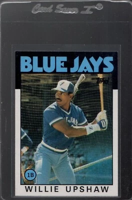 1986 Topps Willie Upshaw Baseball Card #745 CS1 Free Shipping #2 - Image 1 of 2