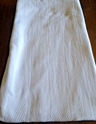 NAPPE vintage en lin damassé épais - 220 cm x 135 cm - Photo 1/4