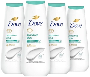 Dove Sensitive Skin Hypoallergenic Cleanser & Moisture Body Wash 20oz -Pack of 4 - Picture 1 of 1
