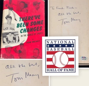 Tom Meany "There've Been Some Changes" Signed HC/DJ Book Baseball HOF Auto PSA - Picture 1 of 9