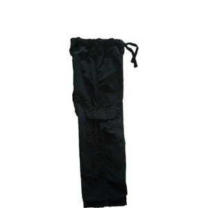 GYMBOREE Boys Lined Cargo Pants Size 5 Black Warm Pockets Drawstring Waist - Picture 1 of 4