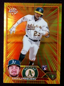 SHEA LANGELIERS-2023 Topps Chrome-Radiating Rookies-RC SSP - Foto 1 di 2