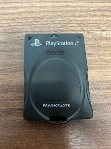 Black 8MB Magicgate Memory Card For Sony PlayStation 2 PS2 Very Good 3E - Picture 1 of 3