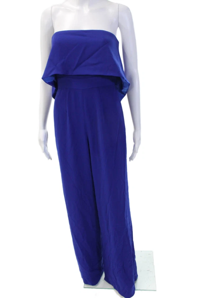 Женский комбинезон Jay Godfrey синий милый без рукавов смесь полиэстера размер 2 - Изображение 1 из 4