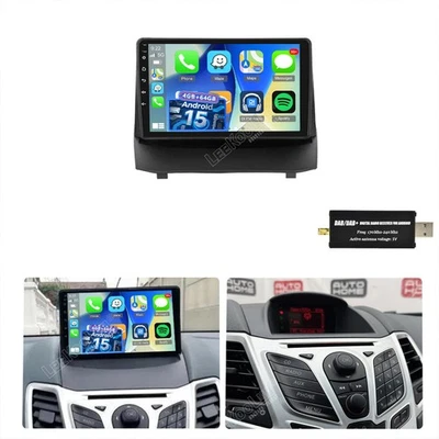 DAB+ 4G+64G Für Ford Fiesta 2008-2016 Android 15 Apple Carplay Autoradio GPS DSP - Bild 1 von 4