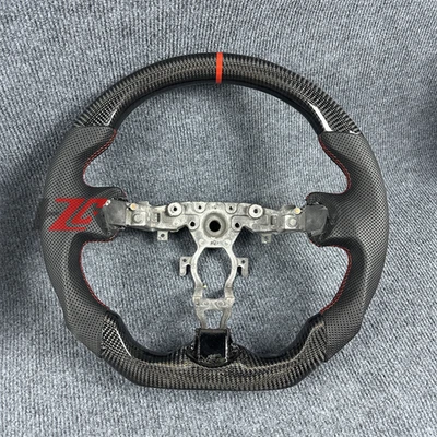 Volante de cuero de fibra de carbono para Infiniti FX35 2012-2024 Nissan 370z Foto 1 de 4