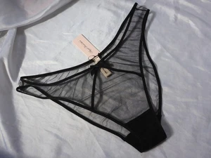 14, Agent Provocateur Ellise brief, sheer black mesh, AP size 5, NEW - Picture 1 of 10