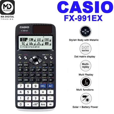 Casio Fx-991ex Classwiz Advanced Engineering Scientific Calculator 552 Function - Image 1 of 4
