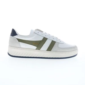 Gola Grandslam Classic CMB117 Mens White Suede Lifestyle Sneakers Shoes - Picture 1 of 4