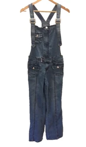 ORIX IN DUST Women Blue Cotton Denim Overalls Straight Leg Size M - Picture 1 of 7