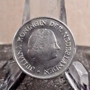 UMLAUFENDE 1950 25 CENT NIEDERLANDE MÜNZE (020917)1 - Bild 1 von 3