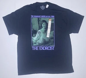 The Exorcist Horror Movie Ripple Junction Graphic Men’s T-Shirt Black XL NWT - Picture 1 of 1