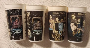 Ultra Rare Star Trek Deep Space Nine Circle K ICEE Collector's Cups Vintage - Picture 1 of 5