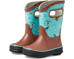 NEU BOGS Western Regen Stiefel Türkis Multi Big Mädchen Größe 6 - Bild 1 von 5