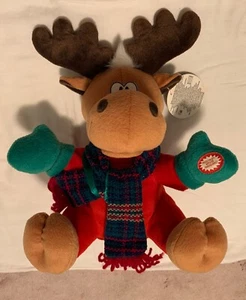 Peluche de reno de Navidad animatrónico canto rock Jingle Bell - Imagen 1 de 9