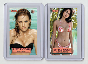 Amber Heard rare MH Little Cigar #'d 2/3 Tobacco card no. 42