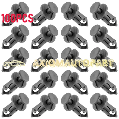 100x 8mm Fender Clips Body Rivets Push Pin for ATV HONDA TRX300EX 450R Rancher - Image 1 of 4