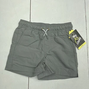 Art Class Gray Mid Thigh Length Swim Trunks Boys Size XS (4/5) NEW - Picture 1 of 6