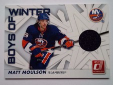 2010-11 Donruss Boys of Winter Matt Moulson New York Islanders Blue GU Jersey